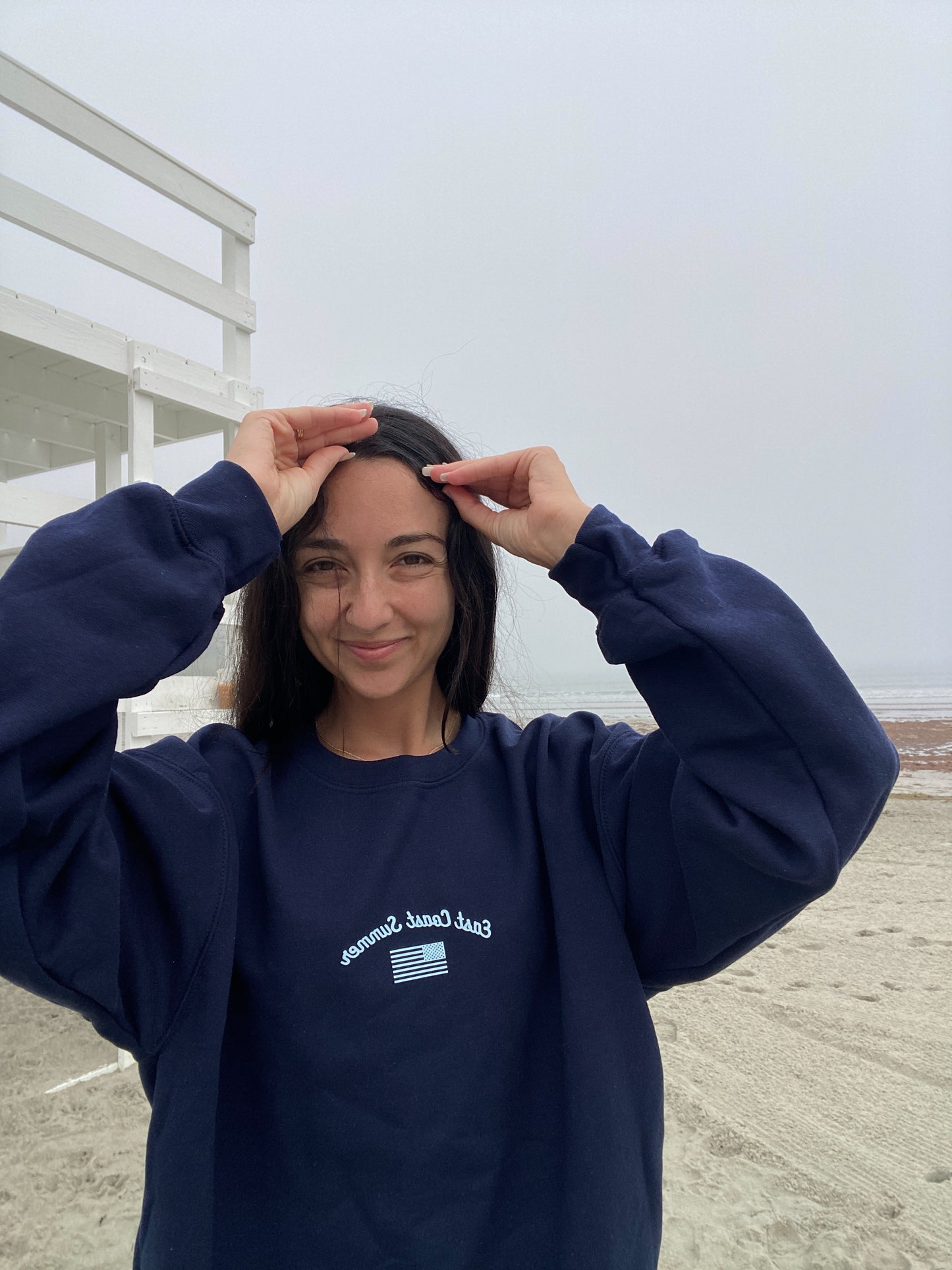 East Coast Summer Navy American Flag