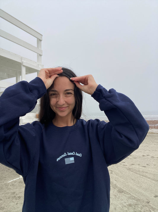 East Coast Summer Navy American Flag