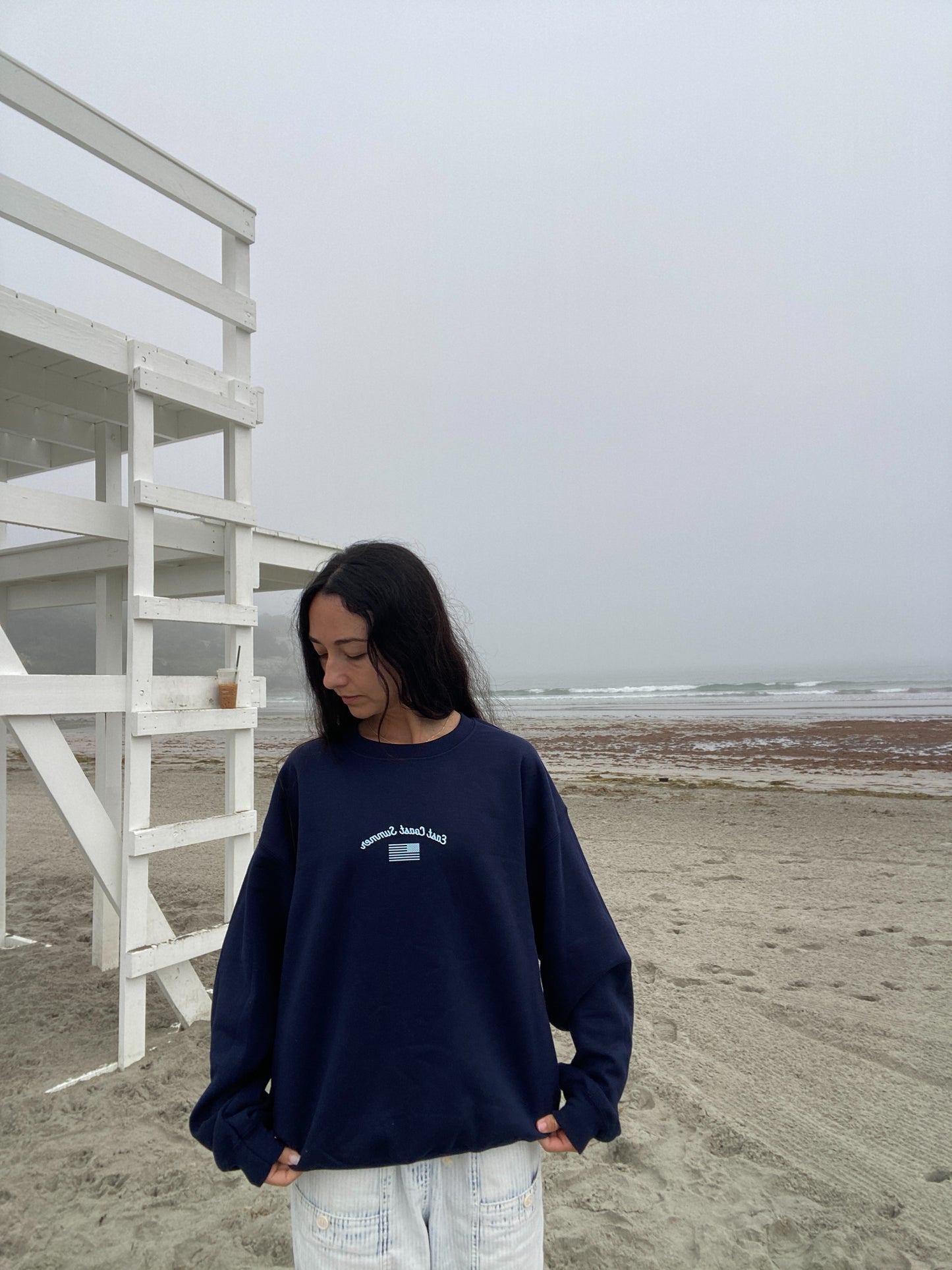 East Coast Summer Navy American Flag