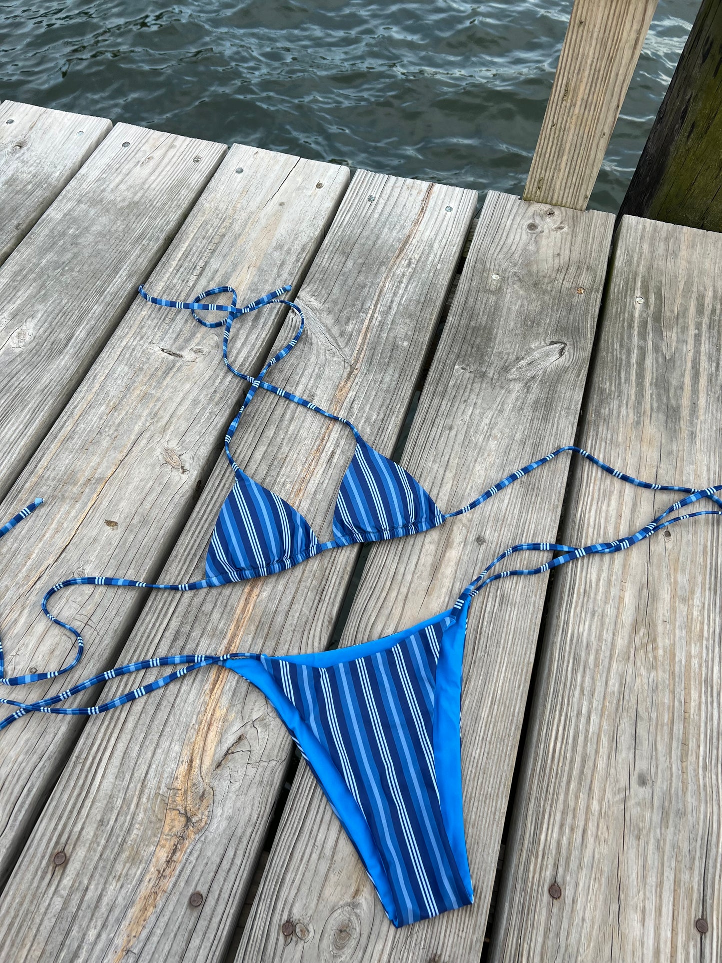 Navy Blue Stripe Set