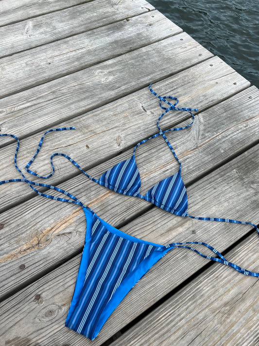 Navy Blue Stripe Set