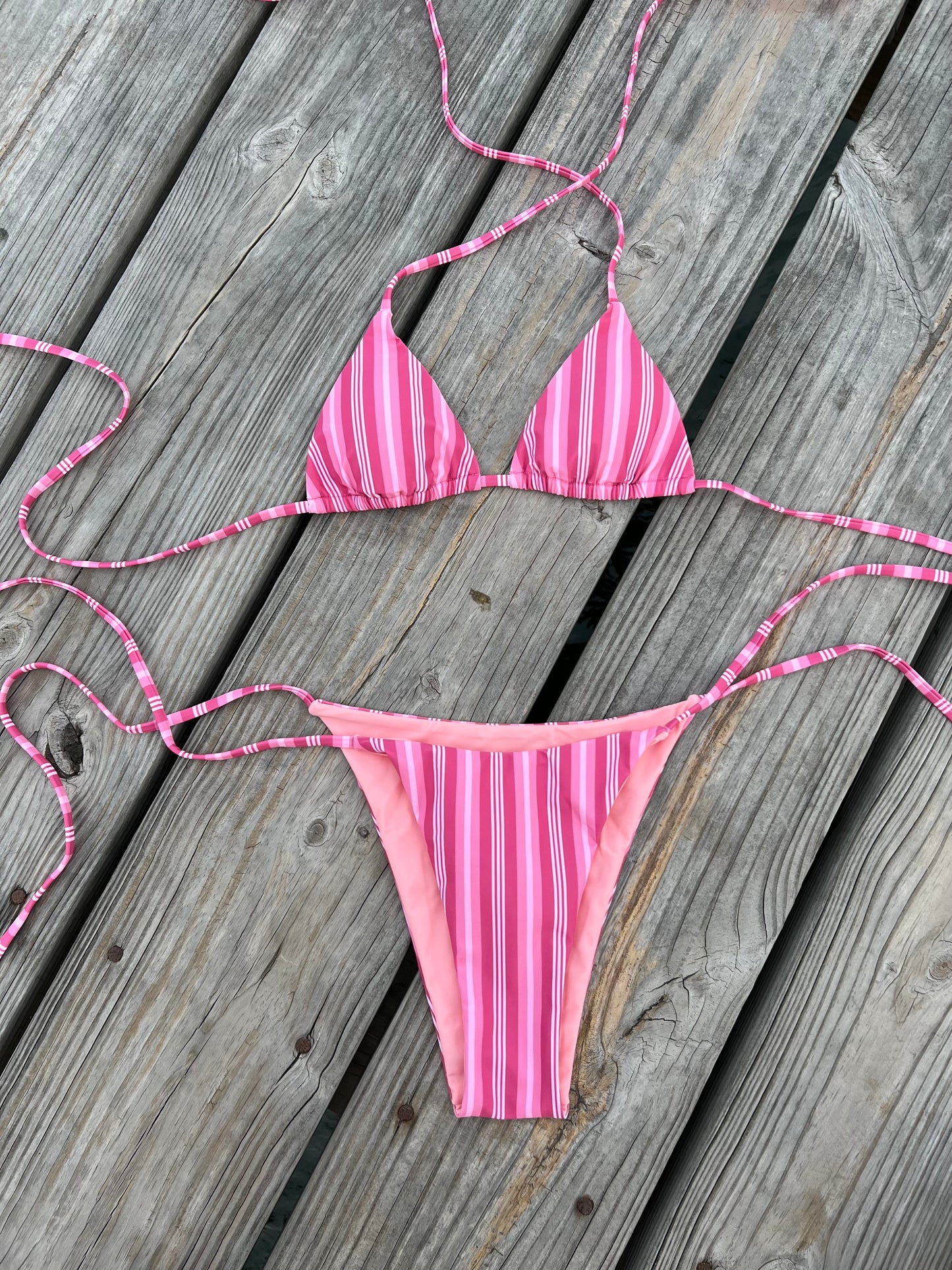 Raspberry Pink   Stripe Set