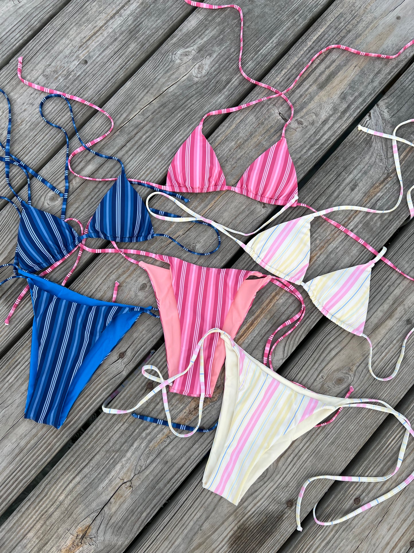 Navy Blue Stripe Set