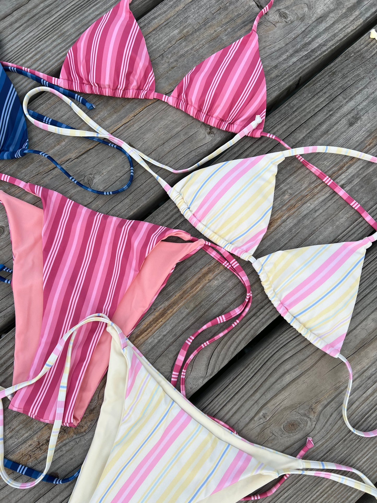 Butter Yellow Stripe Set